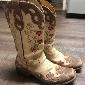 Floral Corral Cowboy Boots